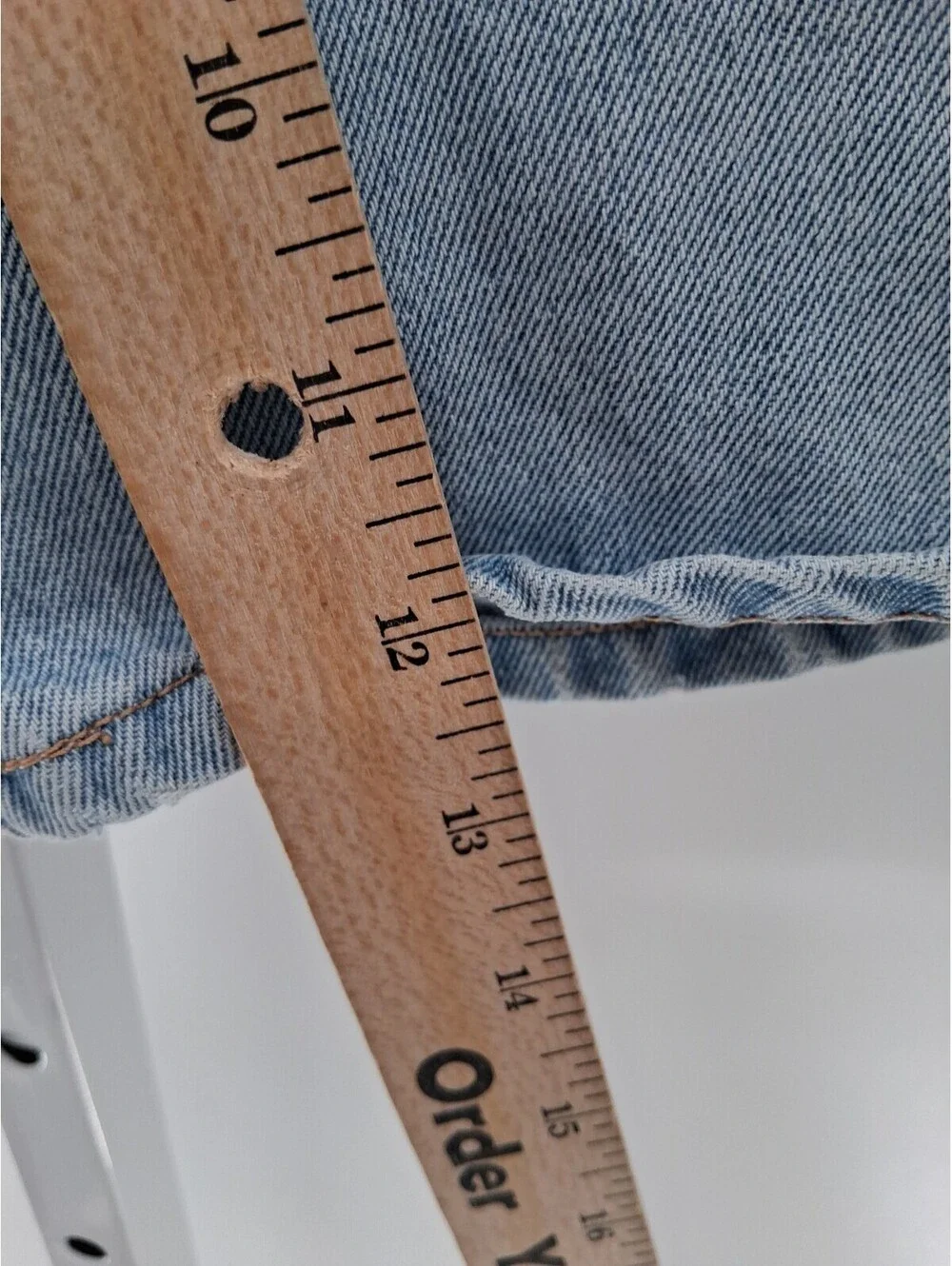 Vintage Unionbay Shorts Mens 33 Light Blue Denim Jean Grunge 90s Casual Cotton